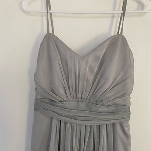 Gray bridesmaids dress